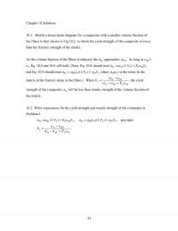 Chemical Engineering Chapter 10 Stretch a stress-strain diagram for a composite with a smaller volume fraction