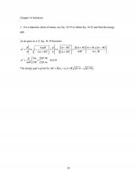 Chemical Engineering Chapter 16 For a diatomic chain of atoms, use EQ.16.19 to abtain Eq. 16.22 and find