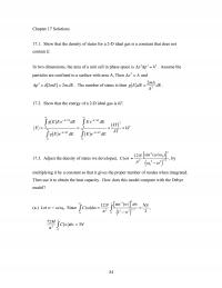 Chemical Engineering Chapter 17 Show that the density of states for of states for a 2-D ideal gas&nbsp;
