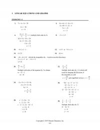 Management Chapter 1 Homework Linear Equations And Graphs Exercise Multiply Both Sides Divide The Inequalities And