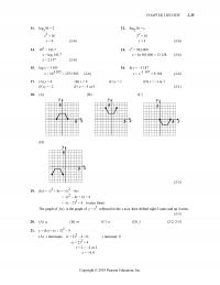 Management Chapter 2 Homework Review Log Logx Log Log Vertex Form The Graph The Graph
