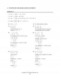 Management Chapter 4 Homework Systems Linear Equations Matrices Exercise Set Then Set Then Set Then Slope