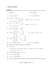Management Chapter 6 Homework Simplex Method Exercise Set Then Therefore And Set Then Therefore And Esystem