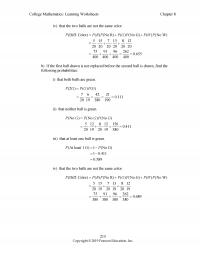 Management Chapter 8 College Mathematics Learning Worksheets That The Two Balls Are Not The