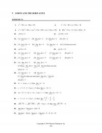 Management Chapter 9 Homework Limits And The Derivative Exercise Lim Lim Lim Lim Lim Lim Does