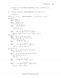 Management Chapter 9 Homework Exercise Slope Equation Tangent Line Equation Tangent Line Equation Tangent Line Step