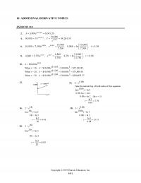 Management Chapter 10 Homework Additional Derivative Topics Exercise When When When Take The Natural Log Both
