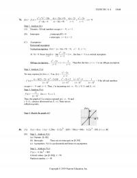 Management Chapter 11 Homework Exercise Xxx Xfx Step Analyze Domain All Real Numbers Except Interceptsyintercept Xintercepts