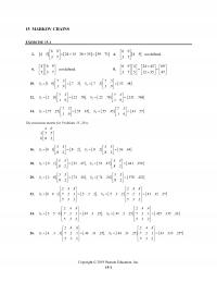 Management Chapter 15 Homework Markov Chains Exercise Not Defined Not Defined The Transition Matrix For Problems
