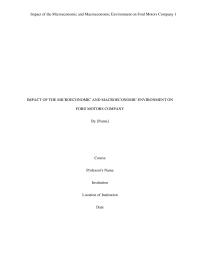 Economics Impact of the