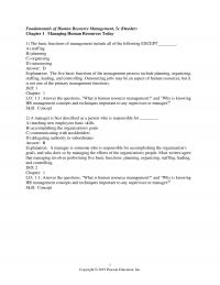 Human Resources Dessler Chapter 1&nbsp;Fundamentals Human Resource Management Dessler Managing Human Resources Today The Basic