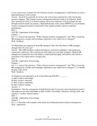 Human Resources Dessler Chapter 1&nbsp;Brief Essay Compare The Role Human Resource Management Small Businesses And Highperformance