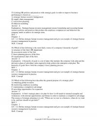 Human Resources Dessler&nbsp;Chapter&nbsp;3 Linking Policies And Practices With Strategic Goals Order Improve Business Performance Known