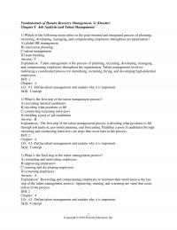 Human Resources Dessler&nbsp;Chapter&nbsp;4 Fundamentals Human Resource Management Dessler Job Analysis And Talent Management Which
