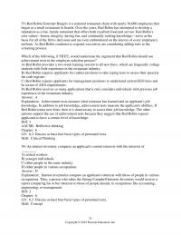 Human Resources Dessler&nbsp;Chapter&nbsp;6 Red Robin Gourmet Burgers National Restaurant Chain With Nearly Employees That Began