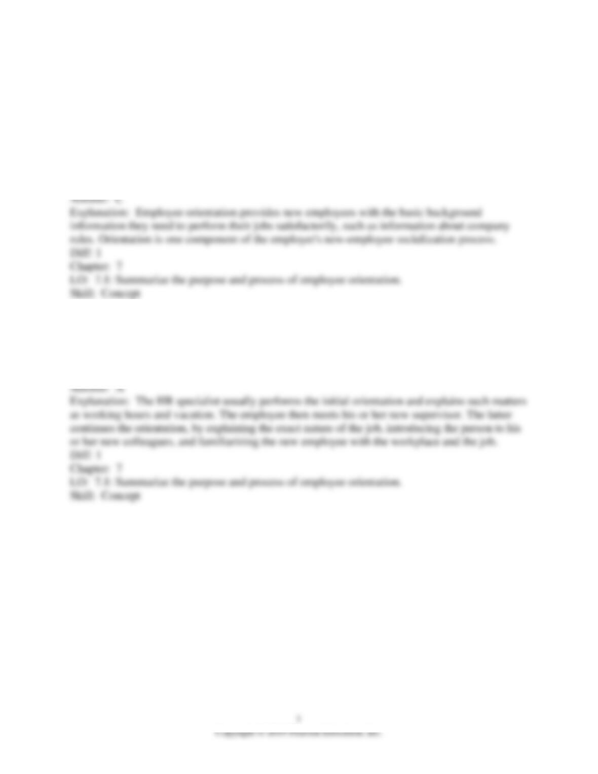 A job analysis does not collect information about: image