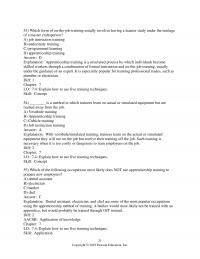 Human Resources Dessler&nbsp;Chapter&nbsp;7 Which Form Onthejob Training Usually Involves Having Learner Study Under The Tutelage