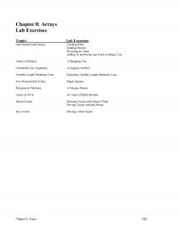 Object-Oriented Software Design Lm Arrays Lab Exercises Topics Lab Exercises Onedimensional Arrays Tracking Sales Grading