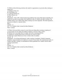 Human Resources Dessler&nbsp;Chapter&nbsp;12 Which The Following Reinforces The Need For Organizations Provide Ethics Training Employees