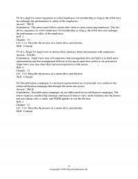 Human Resources Dessler&nbsp;Chapter&nbsp;13 Legal For Union Organizers Solicit Employees For Membership Long The Effort Does