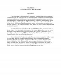 Mechanical Engineering Chapter 18 Calculations Illumination Overview This Deals With Calculations Illumination Manual Procedures
