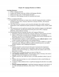 Linguistics Chapter 10 Language Disorders Children Learning Outcomes Define Language Disorder Explain Who Identifies