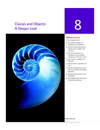 Programming Languages Chapter 8&nbsp;Classes And Objects Deeper Look Sin This Youll See Additional Details