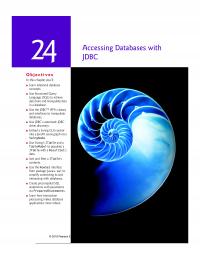 Programming Languages Jhtp_24_JDBC Accessing Databases With Jdbco Sin This Youll Learn Relational Database Concepts