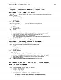Programming Languages Chapter 8 What happens when this is used in a constructor’s body to call another constructor