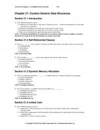 Programming Languages Chapter 21 Java How Program Multiple Choice Test Bank Custom Generic Data Structures