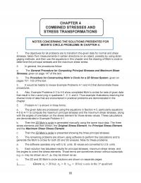 Mechanical Engineering Chapter 4&nbsp;Combined Stresses And Stress Transformations Notes
Concerning The Solutions Presented&nbsp;Part 1