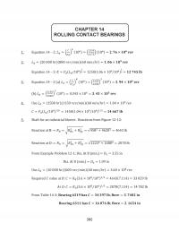 Mechanical Engineering Chapter 14&nbsp;Rolling Contact Bearings