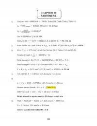 Mechanical Engineering Chapter 19&nbsp;Fasteners