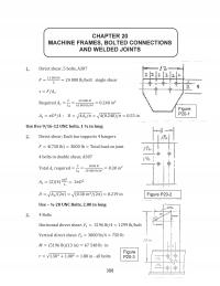 Mechanical Engineering Chapter 20&nbsp;Machine Frames, Bolted Connections And Welded Joints