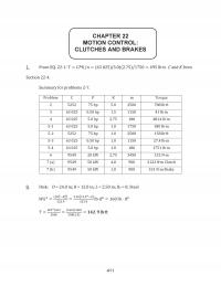 Mechanical Engineering Chapter 22&nbsp;Motion Control: Clutches And Brakes