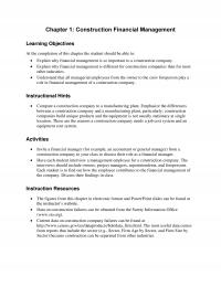 Civil Engineering Chapter 1 Construction Financial Management Learning Objectives The Completion This The Student