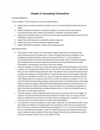 Civil Engineering Chapter 3 Accounting Transactions Learning Objectives The Completion This The Student Should
