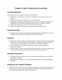 Civil Engineering Chapter 4 More Construction Accounting Learning Objectives The Completion This The Student
