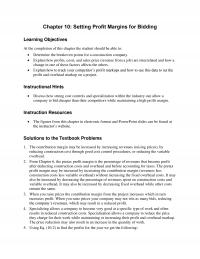 Civil Engineering Chapter 10 Setting Profit Margins For Bidding Learning Objectives The Completion This