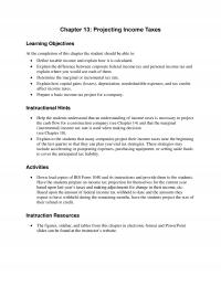 Civil Engineering Chapter 13 Projecting Income Taxes Learning Objectives The Completion This The Student