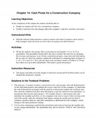 Civil Engineering Chapter 14 Cash Flows For Construction Company Learning Objectives The Completion This