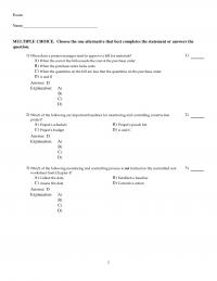 Civil Engineering Chapter 7 When does a project manager need to approve a bill for materials