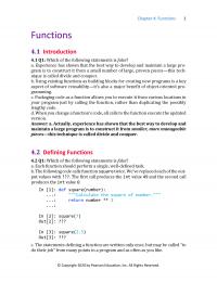 Programming Languages Chapter 4 Functions Introduction Which The Following Statements False Experience Has Shown