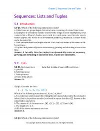 Programming Languages Chapter 5&nbsp;Sequences Lists And Tuples Sequences Lists And Tuples Introduction Which The