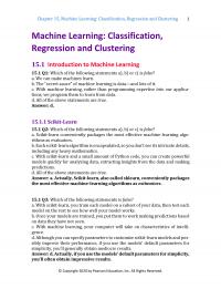Programming Languages Chapter 15&nbsp;Machine Learning Classification Regression And Clustering Machine Learning Classification Regression And