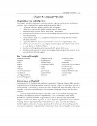 Linguistics Chapter 8 Language Variation Language Variation Overview And Objectives This Introduces