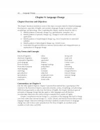 Linguistics Chapter 9 Language Change Language Change Overview And Objectives This Introduces