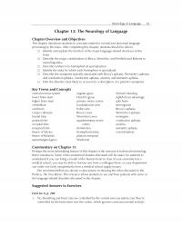 Linguistics Chapter 13 Neurology Language The Neurology Language Overview And Objectives This