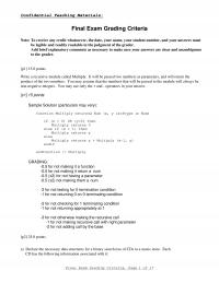 Algorithms Final Exam Write a recursive module called Multiply