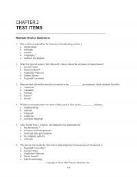 Media Studies Chapter 2 One technical antecedent for America’s broadcasting system is